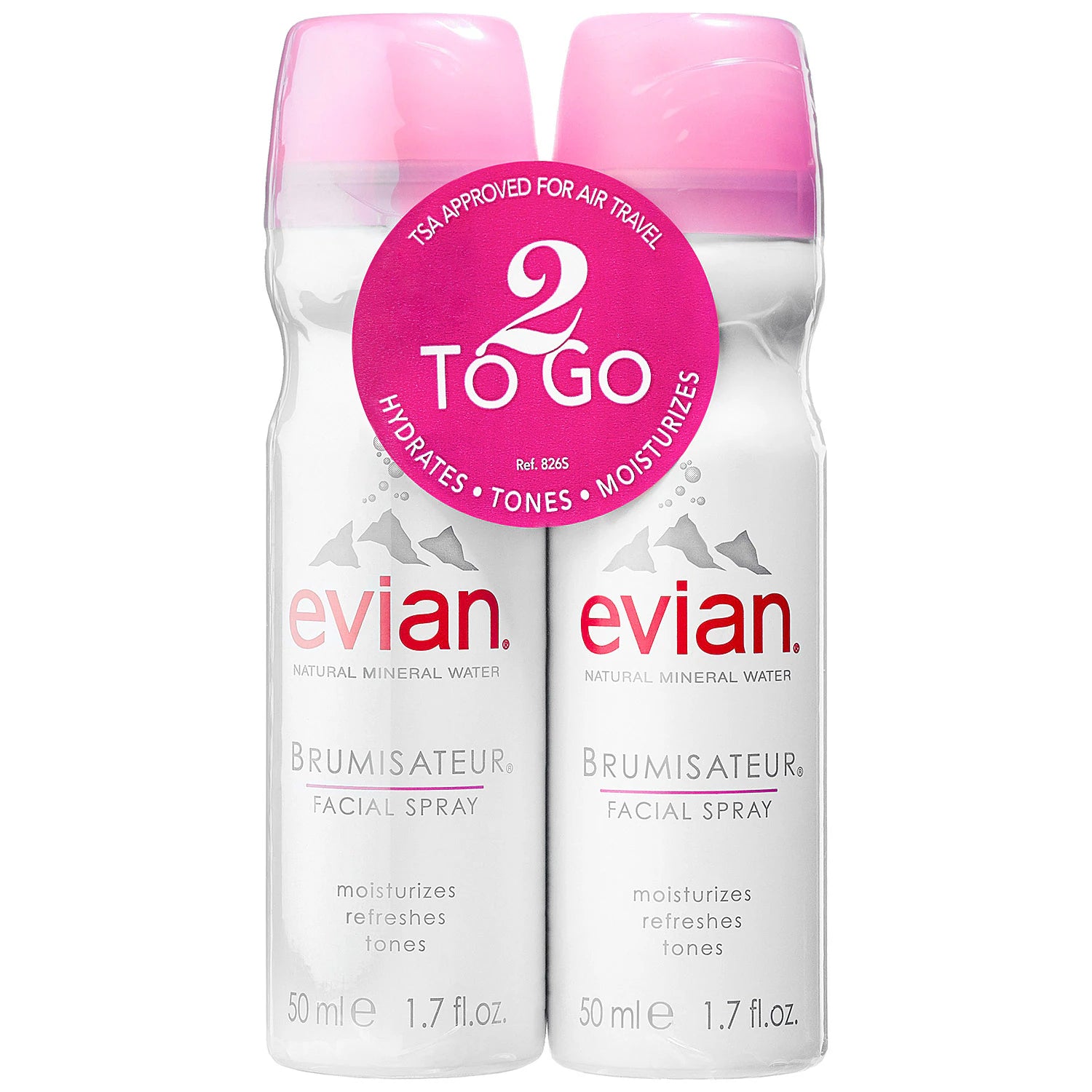 Brumisateur® Natural Mineral Water Facial Spray Travel Duo - Image 2